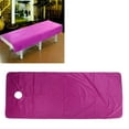 thumbnail image 2 of Beauty Salon Table Cover Sheet Machine Wash Comfortable Spa Massage Bed Coverlet 80x200cm Face Hole, 2 of 5