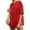 01 Red, variant on Weiqiqre Womens Summer Tops Oversized Tshirts Summer Casual Short Sleeve Crew Neck T Shirt Loose Fit Side Slit Tee Tops