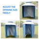 thumbnail image 2 of Tienda de campaña de pared impermeable de 4,8 m, sombrilla de pesca, tela de sombra plegable, para playa y sol Azul oscuro, 2 of 6