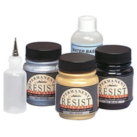 Jacquard Water Based Silk Resist Painting Dye Set, 2-1/4 Ounce Jar, Set of