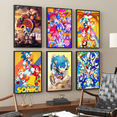 thumbnail image 2 of Póster de S-Sonic H-Hedgehogs en papel impreso para el hogar, sala de estar, dormitorio, entrada, bar, restaurante, cafetería, arte, pintura, decoración, 2 of 5