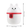 thumbnail image 2 of IFANLANDOR Desk Mini Bucket Garbage Container With Lid White PP 1Pack, 2 of 6