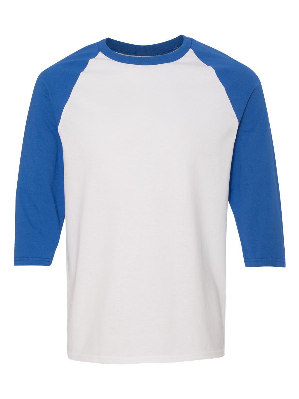 Gildan Heavy Cotton ThreeQuarter Raglan Sleeve Baseball TShirt