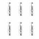 thumbnail image 1 of Cerrojo Cerradura de cerrojo para puerta Perno de barril deslizante plateado de acero inoxidable no deformable Con tornillos profesionales Viene para todo tipo de puertas internas 6 piezas (1,5 pulgadas) Sailing  Electrónica, 1 of 5