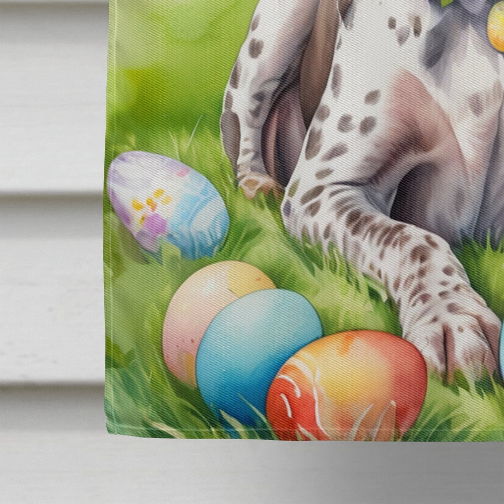 German Shorthaired Pointer Easter Egg Hunt House Flag 28 in x 40 in