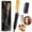 Golden color, variant on Hot Comb Hair Straightener, Electric Portable Travel Anti-Burn Beard Straightener Press Comb Ceramic Curler Flat Iron