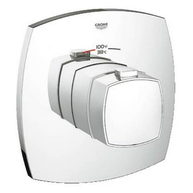 Grohe 19940000 Groflex Grandera Custom Shower Thermostatic Trim, Starlight Chrome