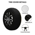 thumbnail image 2 of Logiee Gnomes With Honey Print Spare Tire Cover, Universal Wheel Protectors,Waterproof Dust-Proof UV Sun Wheel Tire Cover,Fit for SUV, RV, Travel Trailer, Truck-14 inch, 2 of 6