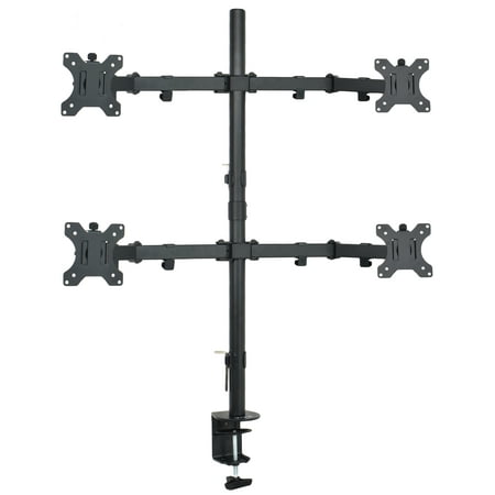 VIVO Quad LCD Monitor Desk Mount Stand Heavy Duty Fully Adjustable fits Four Screens up to 30