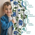 thumbnail image 3 of Blackout Kids Curtains,Blue Pioneer Flower Childrens Insulated Curtains Set Of 2,Bedroom Essentials,Toddler Room Decor 52x63in(132x160cm), 3 of 4