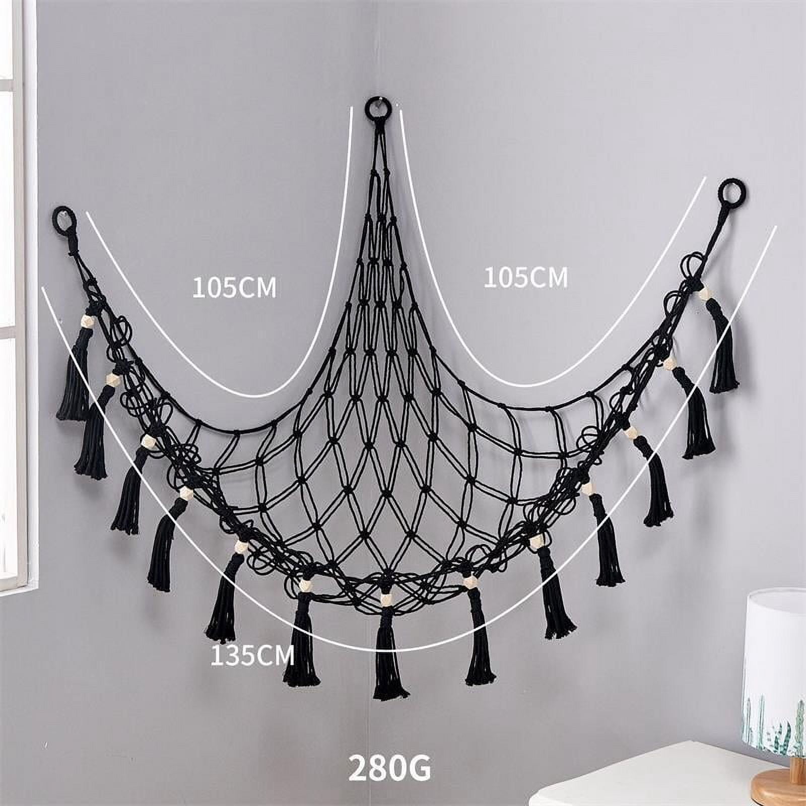 Kids Toy Hammock Cuddly Soft Storage Mesh Net for Teddy Bear Bedroom Nursery