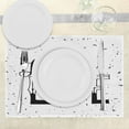 thumbnail image 3 of Ambesonne Live Laugh Love Place Mats Set of 4, Words Hipster, Standard Size, Black and White, 3 of 6