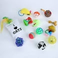thumbnail image 2 of 10/14 pcs Pet Cat Toys Small Mini Play Mouse Toy Ball Toys with Bells Gift for Cats Dogs Kitten, 2 of 3
