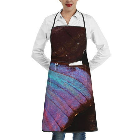

Matuu Wings Of A Butterfly for Adjustable Cooking Aprons for Women with Pockets Kitchen Aprons for Men Water and Oil Resistant