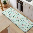thumbnail image 5 of Light Blue Christmas Tree Pattern Kitchen Rug Mat,Kitchen Runner Rugs Non Skid Washable,Decorative Kitchen Floor Mats for Kitchen,Sink,Laundry,17"x47.2", 5 of 7
