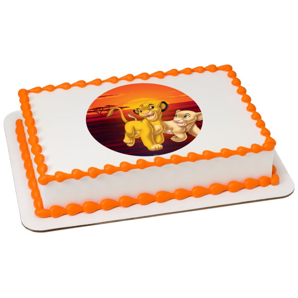 Kitchen Dining Bar Lion King Baby Shower Cake Topper Edible Image 1 4 Size Sheet Home Garden
