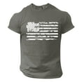 thumbnail image 5 of Caqnni Patriotic American T-Shirt for Men 4th of July - USA Flag Shirts for Guys(Dark Gray,XXL), 5 of 5