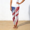 thumbnail image 4 of 250th Anniversary Womens Pajama 1776-2026 USA Flag Print Elastic High Waist Leggings Wide Leg Relaxed Fit Sleepwear Yoga Pants, #01 Wine, XL, 4 of 6