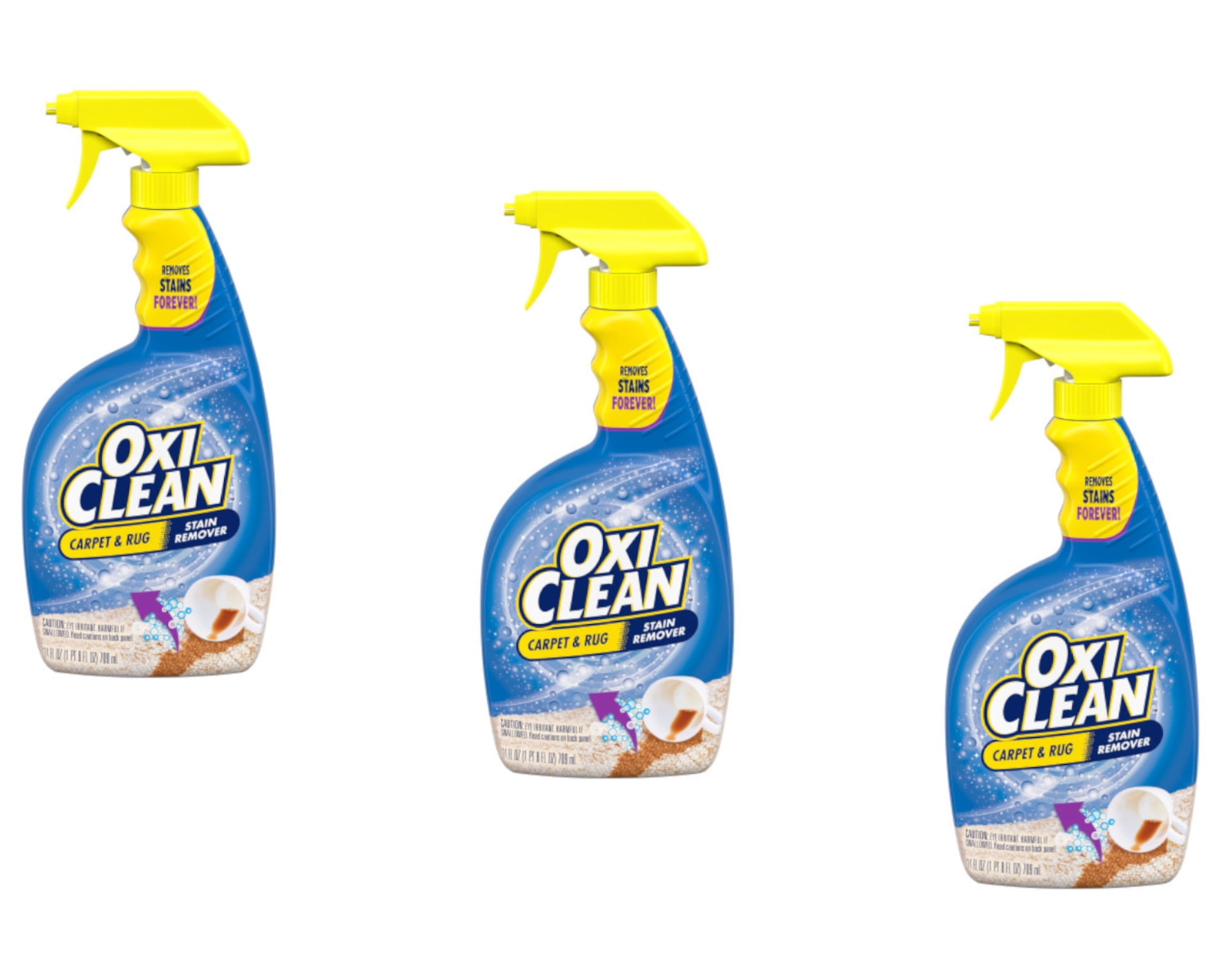OxiClean Carpet & Rug Stain Remover Spray, 24 Ounce Pack of 3