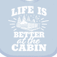 thumbnail image 4 of Inktastic Life is Better at The Cabin with Trees and Moon Boys or Girls Baby Bib, 4 of 4