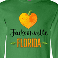 thumbnail image 4 of Inktastic Jacksonville Florida Orange in Heart Long Sleeve T-Shirt, 4 of 5