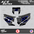 thumbnail image 2 of Kalair GFX Graphics Kit for Husqvarna ENDURO 2-STROKE TE150, TE250 and TE300 (2020-2023) Ace Series, 2 of 5