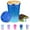 light blue, variant on 13 floz Travel Coffee Tumbler Insulated with Lid, Coffee Mugs Spill Proof Leak Proof, Reusable Stainless Steel Vacuum Thermal Thermos Cup, Colorful Coffee Cup for Men and Women Hot & Cold Drinks