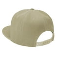 thumbnail image 4 of 2-pack Classic Snapback Hat Cap Hip Hop Style Flat Bill Blank Solid Color Adjustable Size Black & Khaki, 4 of 6