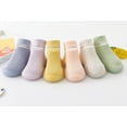 thumbnail image 4 of Baby Socks Shoes First Walking Shoes Non Slip Slippers Rubber Sole Boys Girls Slip on Sneakers, 4 of 5