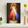 thumbnail image 3 of ADALE Sacred Heart of Jesus I Trust In You Divine Mercy Christian Poster Canvas Wall Art Living Room Wall Art Bedroom Decor Prints Pictures Framed 8x10 Inch, 3 of 6