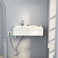 thumbnail image 2 of NEWSENDY Wall-mounted desk with drawers for office and study, integrated charging and storage, 2 of 8