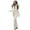 White, variant on Women Casual Thick Hot Snowboard Skisuit Outdoor Sports Zipper Ski Suit