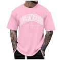 thumbnail image 1 of Huesdet T-Shirts Graphiques pour Hommes, Col Rond, Manches Courtes, Chandail en Tricot Texturé Tee, Hauts Graphiques pour Hommes (B,TTG), 1 of 3