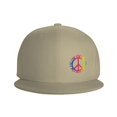 thumbnail image 3 of DouZhe Cap Flat Brim Chapeau Snapback, Amour Mains Paix Symbole Imprime Réglable Jaune Adulte Baseball Cap, 3 of 6