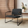 thumbnail image 2 of Whythe PU Leather Low Accent Chair 2.0 in Corten, 2 of 7