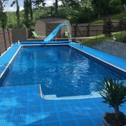 Greatmats StayLock Perforated PVC Plastic Interlocking Outdoor Wet Area and Home Playground Flooring, Deck and Pool Surround Floors Black, 26 Pack, 1x1 Ft x 9/16 inch