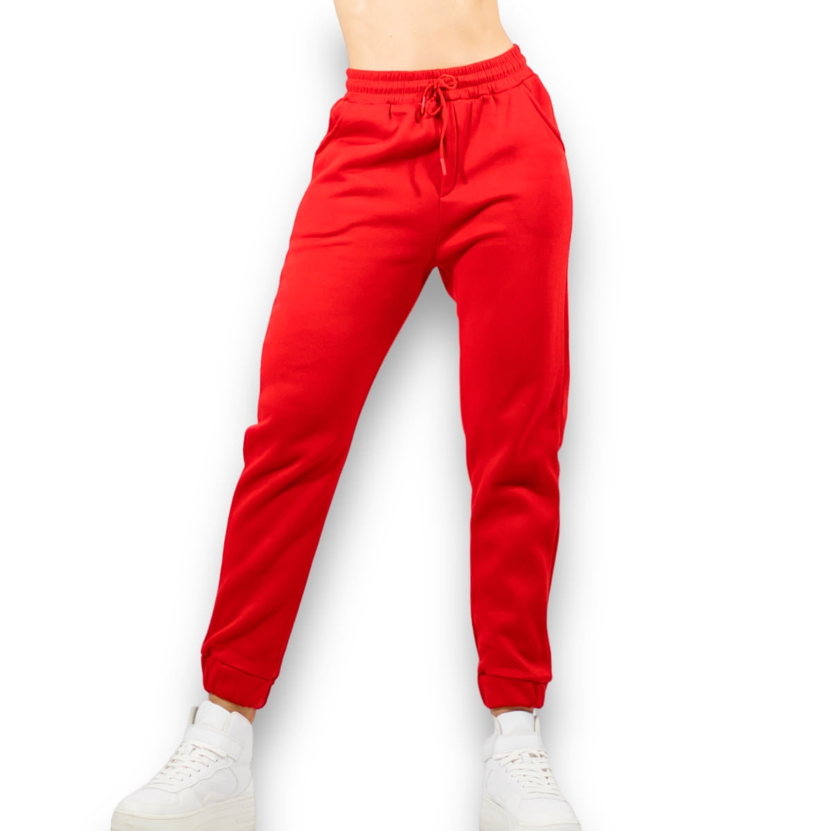 Ropa Talla De Joggers Mujer PANTS DE MUJER JOGGER ROJO PANTS DE
