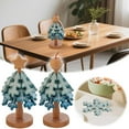 thumbnail image 3 of Trivets for Hot Dishes,hot Pads for Kitchen，Wooden trivets for hot Dishes，Tree Shape Trivet Set,3 Wooden Trivets + 1 Stand Like a Christmas Tree, 3 of 9