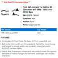 thumbnail image 2 of Front Ball Joint and Tie Rod End Kit - Compatible with 1998 - 2005 GS300 Base 1999 2000 2001 2002 2003 2004, 2 of 2