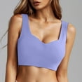 thumbnail image 2 of Brasier Mujer Sujetador Inalámbrico Acolchado Suave sin Costuras de Tela de Mantequilla: Cómodo Estilo de Camiseta Deportiva y para Dormir con Diseño En La Espalda Mediana, 2 of 4