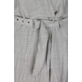 thumbnail image 3 of Max Studio London Womens Belted Jumpsuit, Grey, Medium, 3 of 3