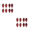 thumbnail image 2 of Maytalsory 8 Pcs Décorations Suspendues en Plastique pour Arbre de Pin, Conçues avec Soin, Rouge Vin, 2 Ensembles, 2 of 6