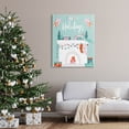 thumbnail image 2 of Happy Holidays Festive Mantle Stockings Holiday Graphic Art Gallery Wrapped Canvas Print Wall Art, 2 of 7