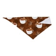 thumbnail image 2 of Honeii Sloths Need More Coffee print Pet Bandana，a stylish triangle accessory perfect for small to large dogs, puppies, and even cats, 2 of 5