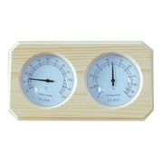 ALEKO KDS03 Natural Wood Indoor Thermohygrometer, 1 Pack