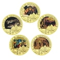 thumbnail image 1 of Juego de monedas de la civilización del Antiguo Egipto de 5 piezas con faraón y pirámide, 1 of 3