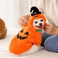 thumbnail image 7 of Halloween Funny Pumpkin Dog Cat Costume pumpkin dog costume halloween costumes for dogs plush jack o lantern style pet clothes for puppy cat halloween festival dress up,L, 7 of 7