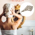 thumbnail image 7 of Unique Bargains 3 Pcs Lightweight Strong Absorbent Hair Drying Towel Pink White Brown, 7 of 7
