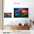 thumbnail image 4 of Elephant Stock Kirkjufell Volcano Waterfall Wall Art - Horizontal Canvas Wall Art - Living Room Wall Decor - Nature Canvas - Brown And Teal Decor - 12" x 8", 4 of 8