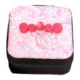 thumbnail image 4 of Caja de joyería con bordado Hinese, organizador de collares y pendientes para mujer, caja de almacenamiento de joyería de decoración novedosa para , Rosa, 4 of 9
